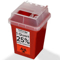 Oakridge Products Sharps Container for Home Use and Professional 1 Quart, Biohazard Needle and Syringe Disposal, Small Portable 