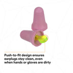 3M No-Touch Foam Earplugs P2000, Uncorded, 100 Pair/Case|Purple|