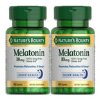 Nature's Bounty Melatonin, 100% Drug Free Sleep Aid, Dietary Supplement, Promotes Relaxation and Sleep Health, 10mg, 60 Count(Pa