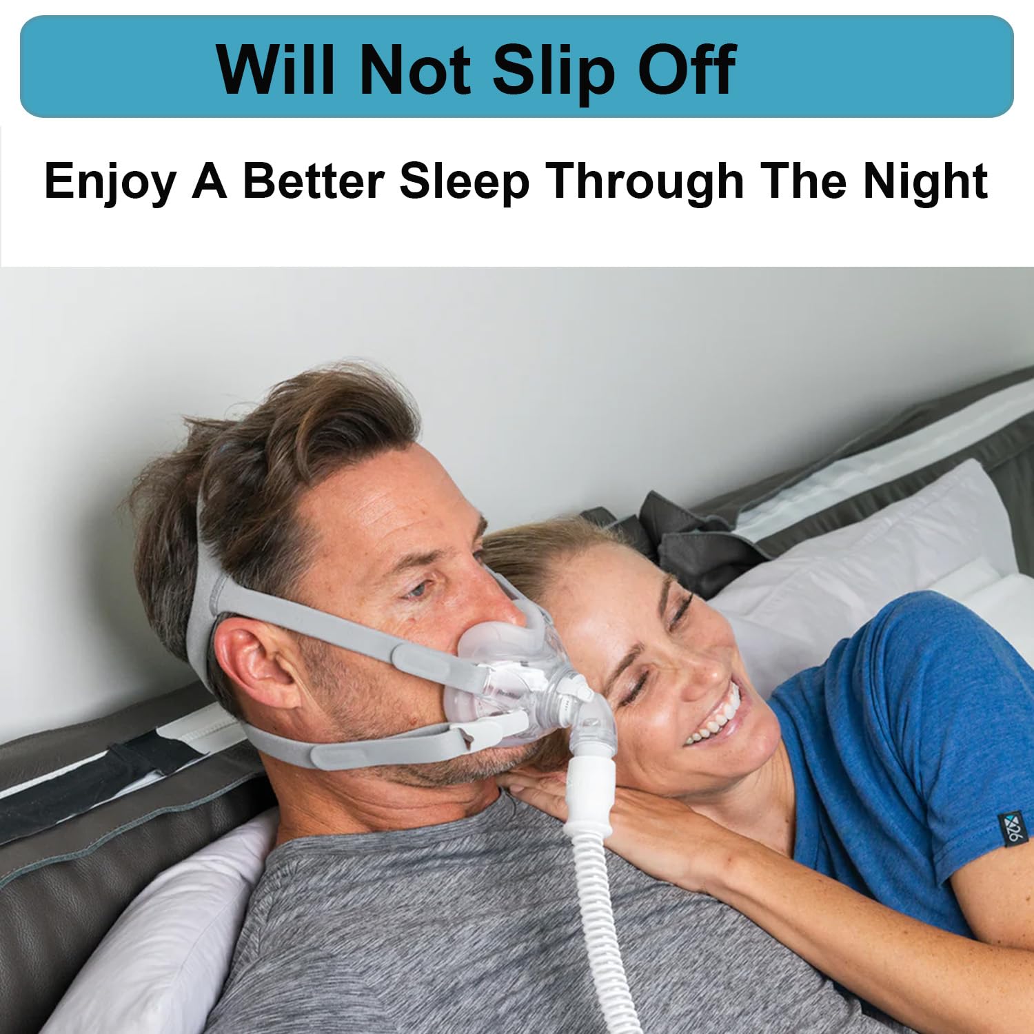 Headgear Strap Compatible with Airfit F30 CPAP Mask, Headgear Replacement for Resmed F30, Adjustable Home Ventilator Mask Headba