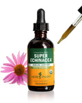 Herb Pharm Certified Organic Super Echinacea Liquid Extract Drops for Active Immune System Support, 2 Oz