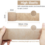 COMOmed Self Adhesive Bandage Tape-Self Adherent Stretch Medical Bandage Wrap Athletic Tape Vet Tape 2Inch 5Yards-6 Count(Skin)