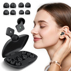 Yukezer Ear Plugs for Sleeping Noise Cancelling, 45 dB Reusable Noise Cancelling Silicone Earplugs with 8 Ear Tips, Suitable for
