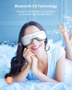 Eye Massager with Heat, Heated Eye Mask with Bluetooth Music, Face Massager, Eye Care Gift for Women, Eye Mask for Relax Eye, Re