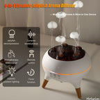 Holwim Essential Oil Jellyfish Diffuser, Aromatherapy Diffuser, 250ml Ultrasonic Cool Mist Humidifier, Music Sync Jelly Fish Dif