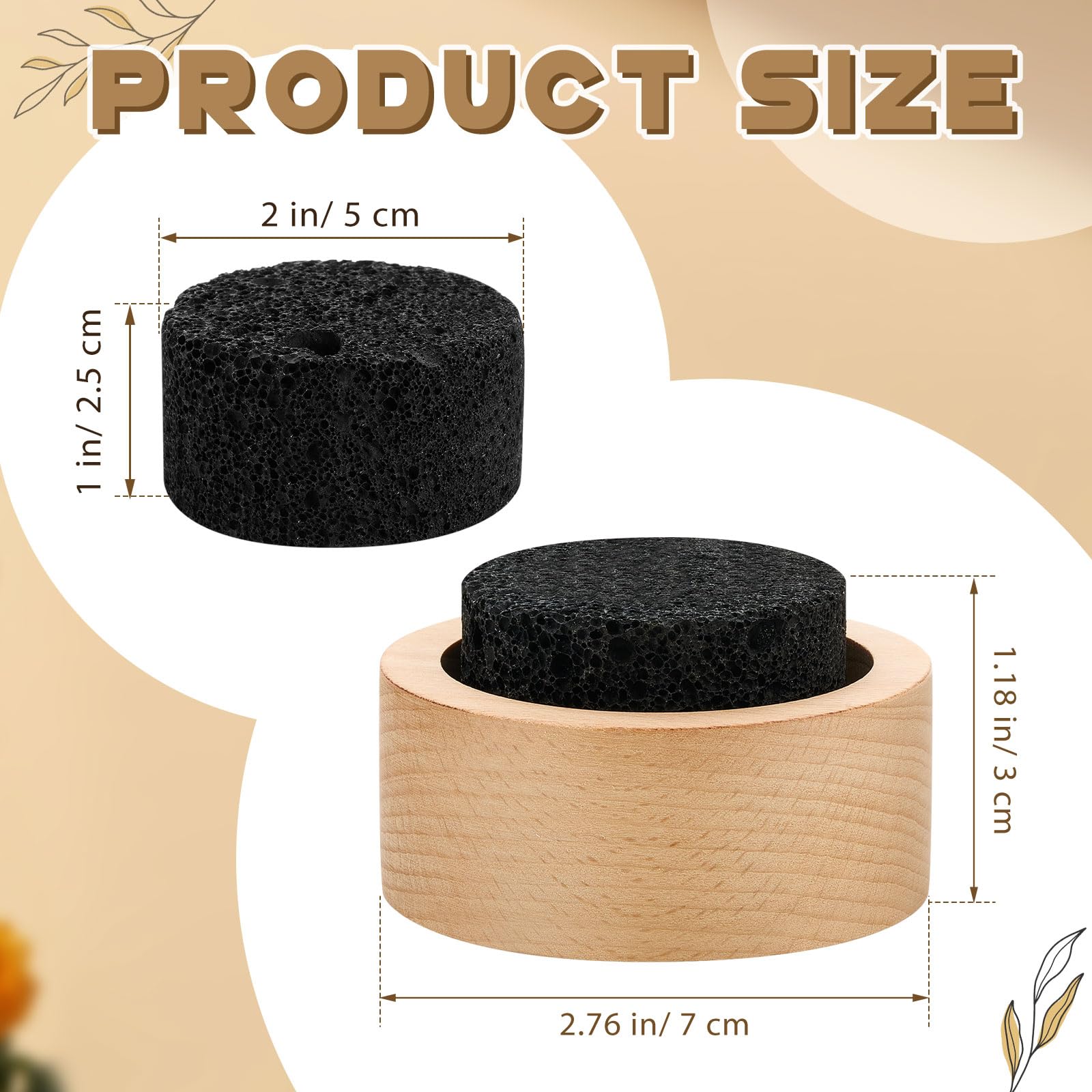 Chunful 4 Pcs Lava Rock Essential Oil Diffuser Lava Stone Passive Diffuser for Sauna Decorating at Home, Office, Bedroom, Bathro
