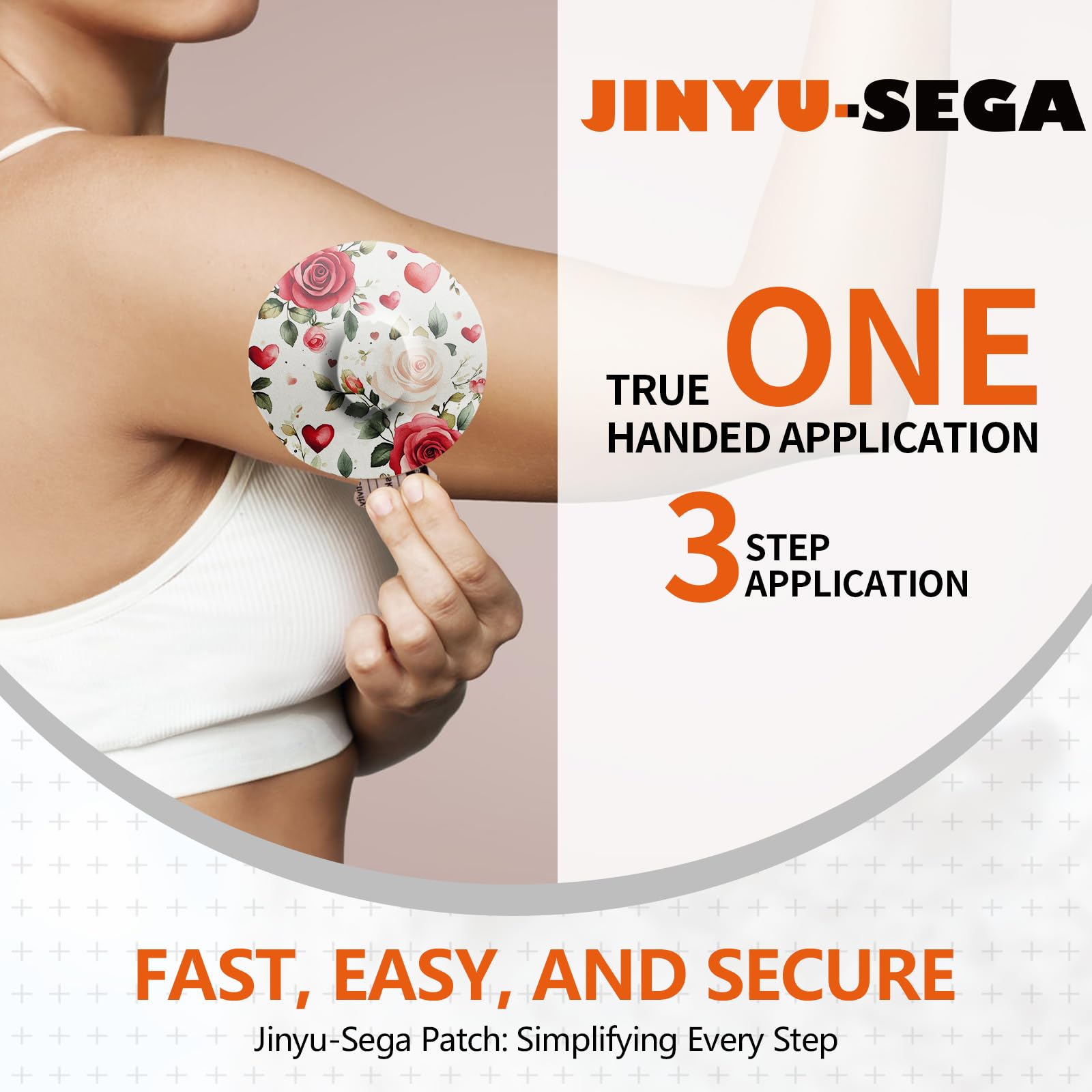 Jinyusega Adhesive Patches for Dexcom G7-20pcs Dexcom G7 Over Patches Waterproof, with Easy-Peel Tab Pre-Cut Backing,CGM Sensor