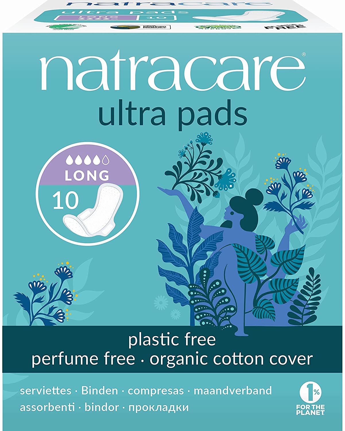 Natracare: Natural Ultra Long Pads With Wings (2 X 10 Ct)