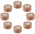 Self Adhesive Elastic Bandage Wrap - Pack of 8 Rolls 1 x 5 Yards Stretch Self-Adherent Cohesive Wrap Bandages First Aid Tape for