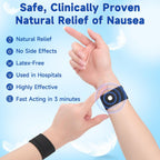 LYJEE 5 Pairs Motion Sickness Bands, Nausea Wristbands for Car Sickness, Relief Wristbans for Mornig Sea Flying Travel