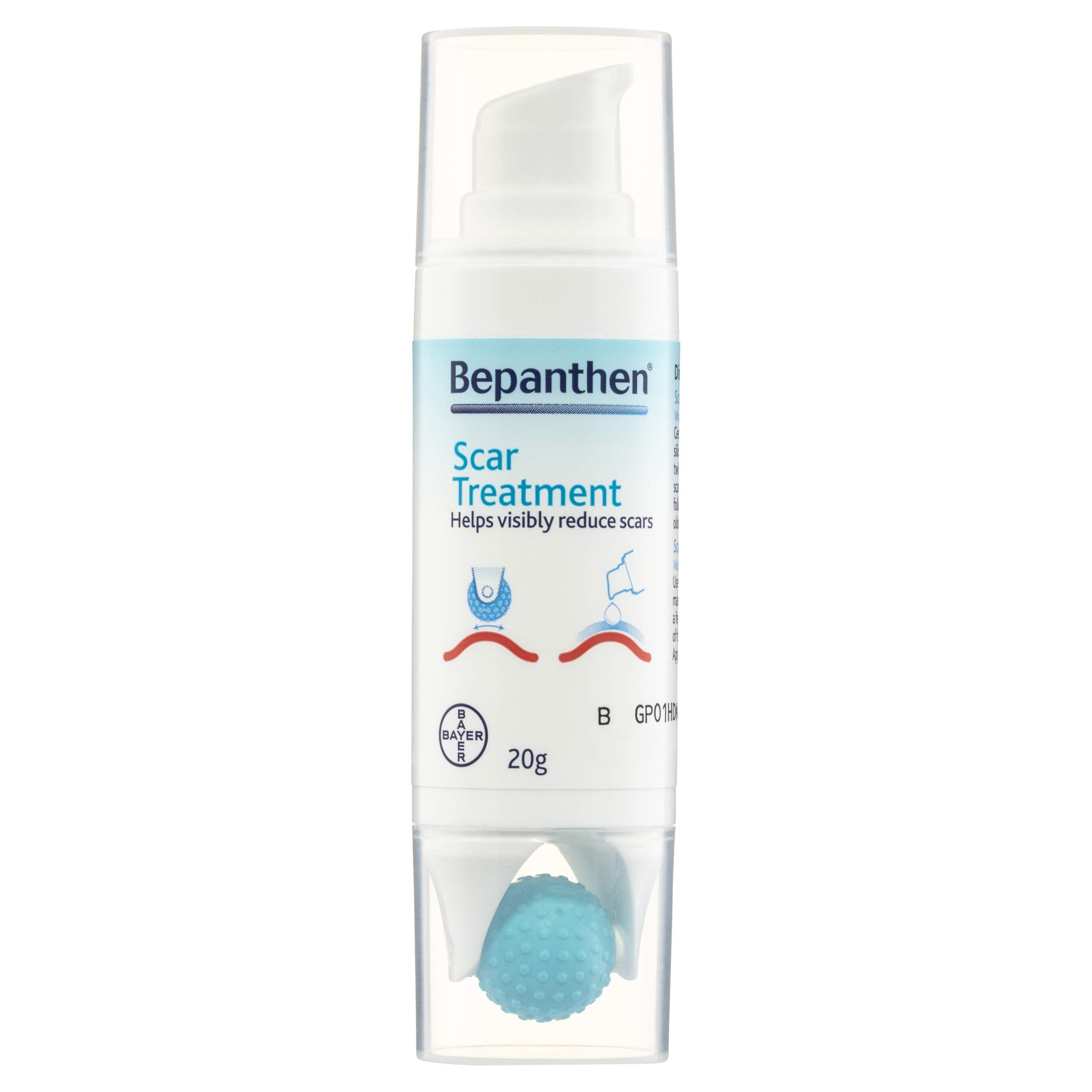 Bepanthen Scar Treatment Silicone Gel Helps Visibly Remove Scars, Moisturising Formula for New and Old Scars, 20 g