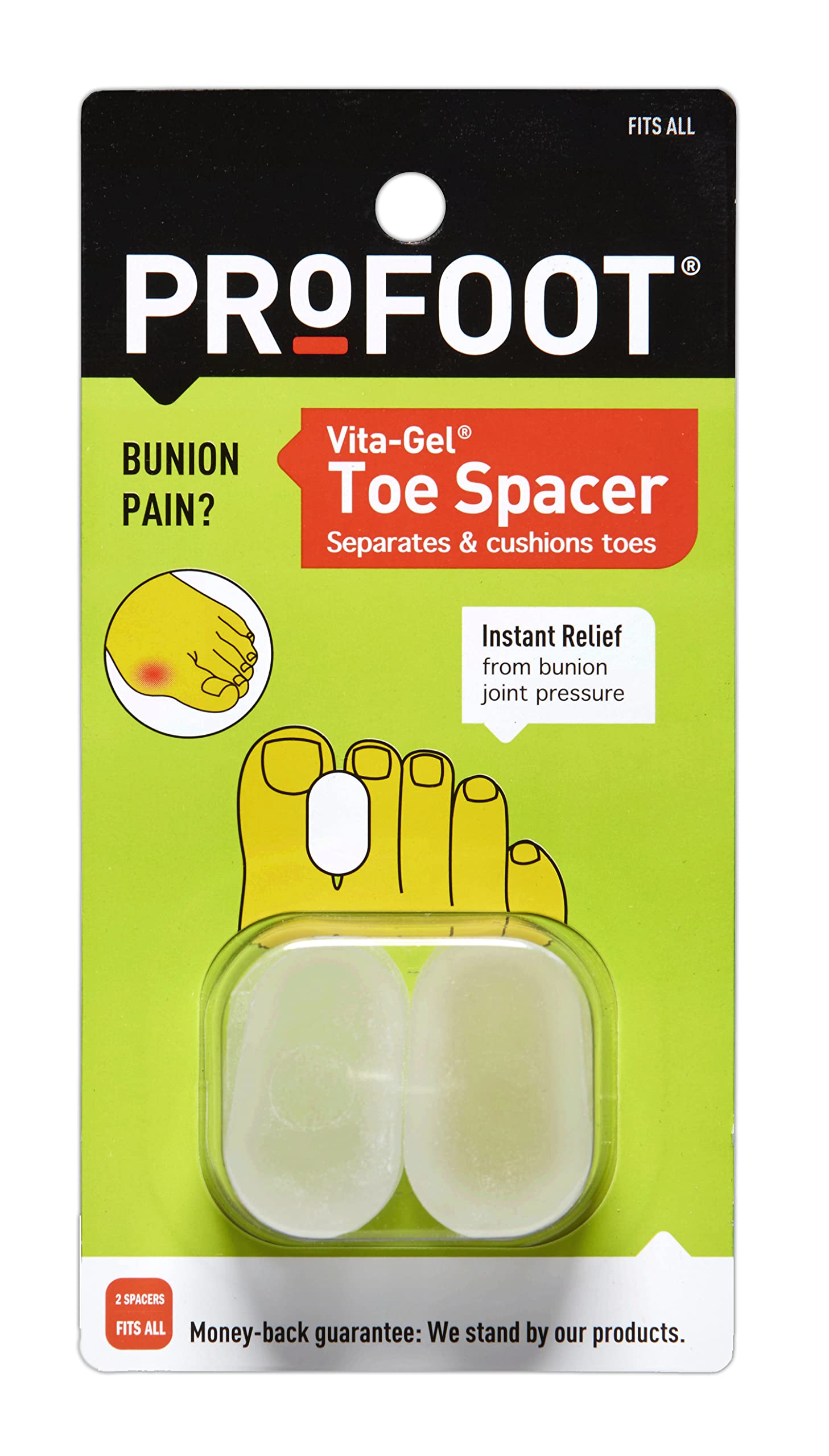 Vita Gel Toe Spacer, Set of 2