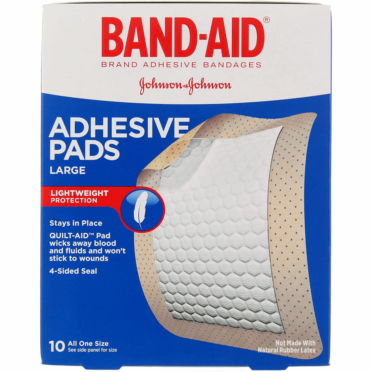 BAND-AID Brand TRU-STAY Large Adhesive Bandages, 10 Count (Pack of 3)