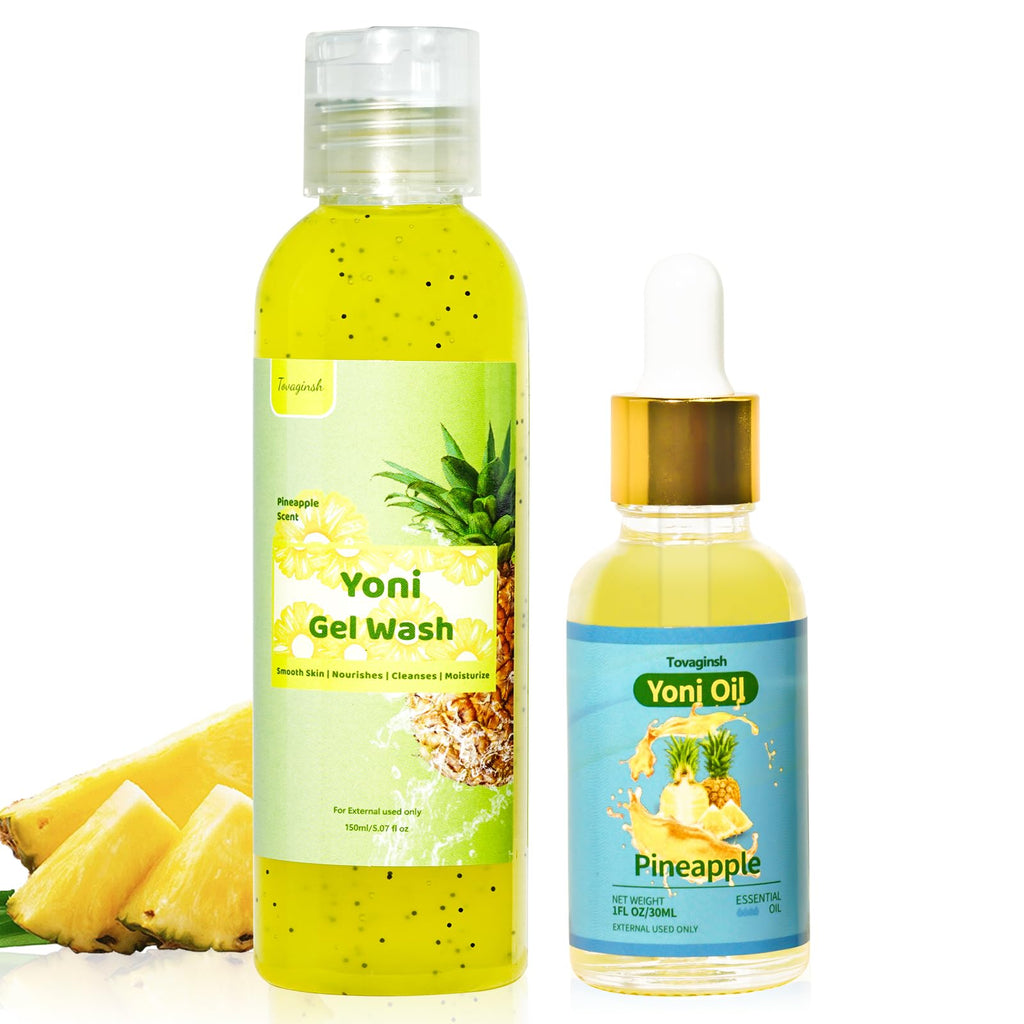 Natural Yoni Wash Yoni Oil Set, Feminine Wash for Women ph Balance, Yoni Oil for Vagina Moisturizing, Feminine Oil Intimate Vagi