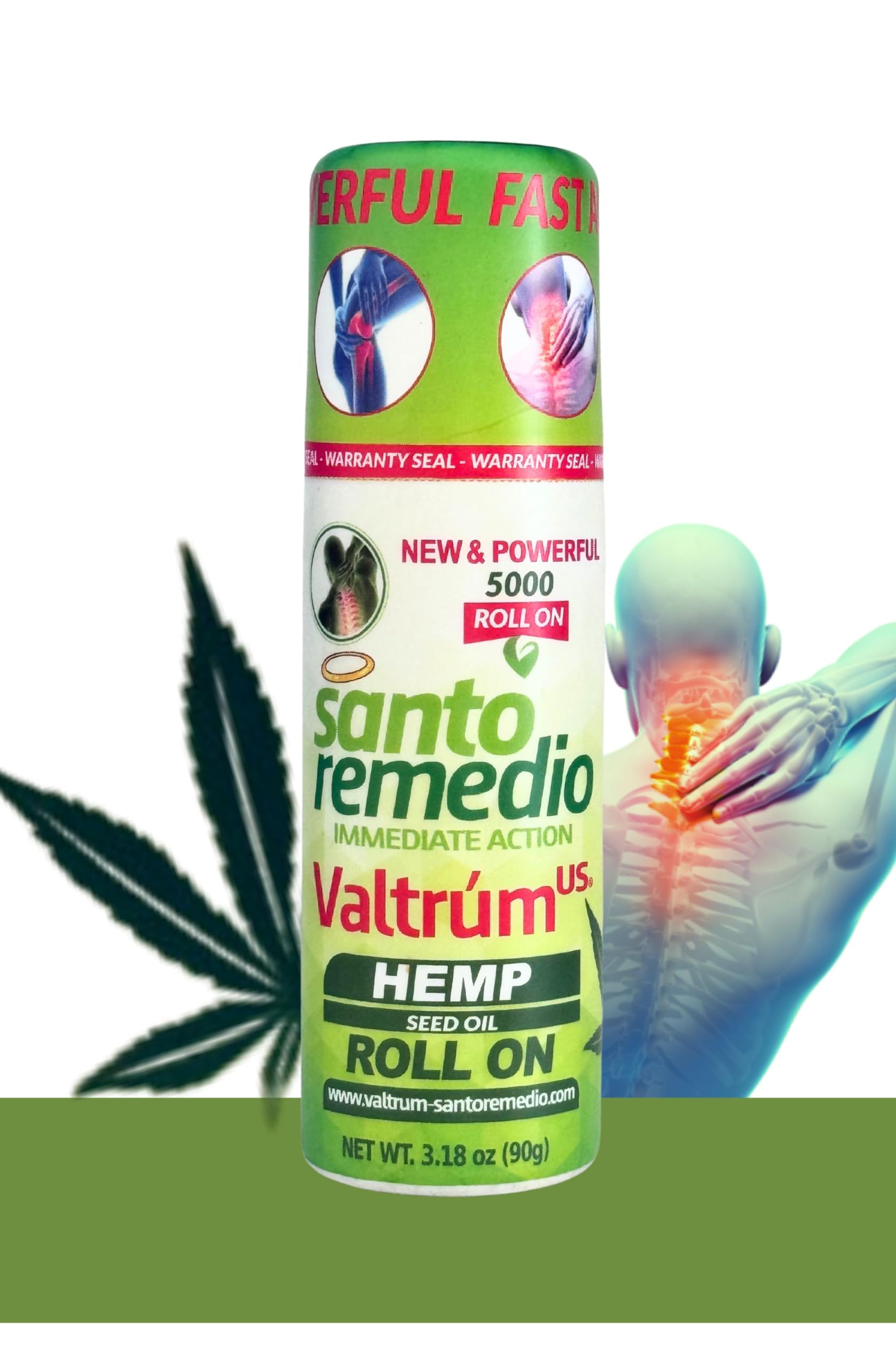 Valtrum Santo Remedio - with Hemp Seed Oil, Fast and Effective Relief. External use with Powerful Action, Whose Effects are perc