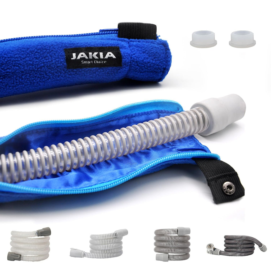 JAKIA CPAP Tube Cover Sleeve Wrap Insulator Protector,6.2 ft Long Double Fabric Soft Fleece with Full Length Zipper,Soft Surface