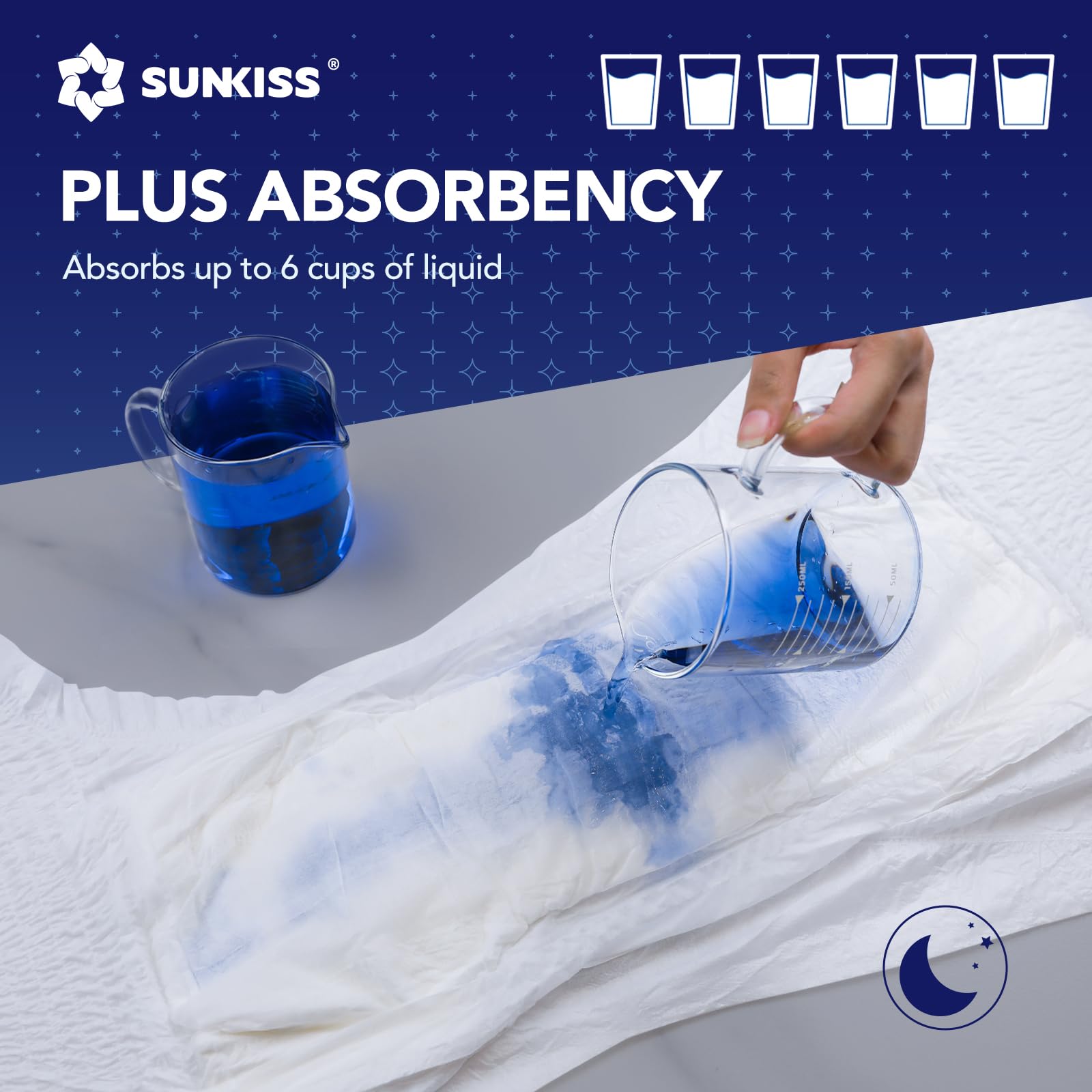 SUNKISS TrustPlus Incontinence Disposable Underwear for Men and Women, Adult Pull Ups with Heavy Absorbency, Leak Protection, Od