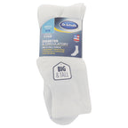 Dr. Scholl's Mens Diabetes & Circulator - 4 6 Pair Packs Non-binding Comfort And Moisture Management Sock, White, 13-15 US