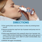 Pressureze Nasal Spray - All Natural Preservative-Free Sterile - Fast Relief Nasal Spray - for Sinus Allergies Congestion Blocke