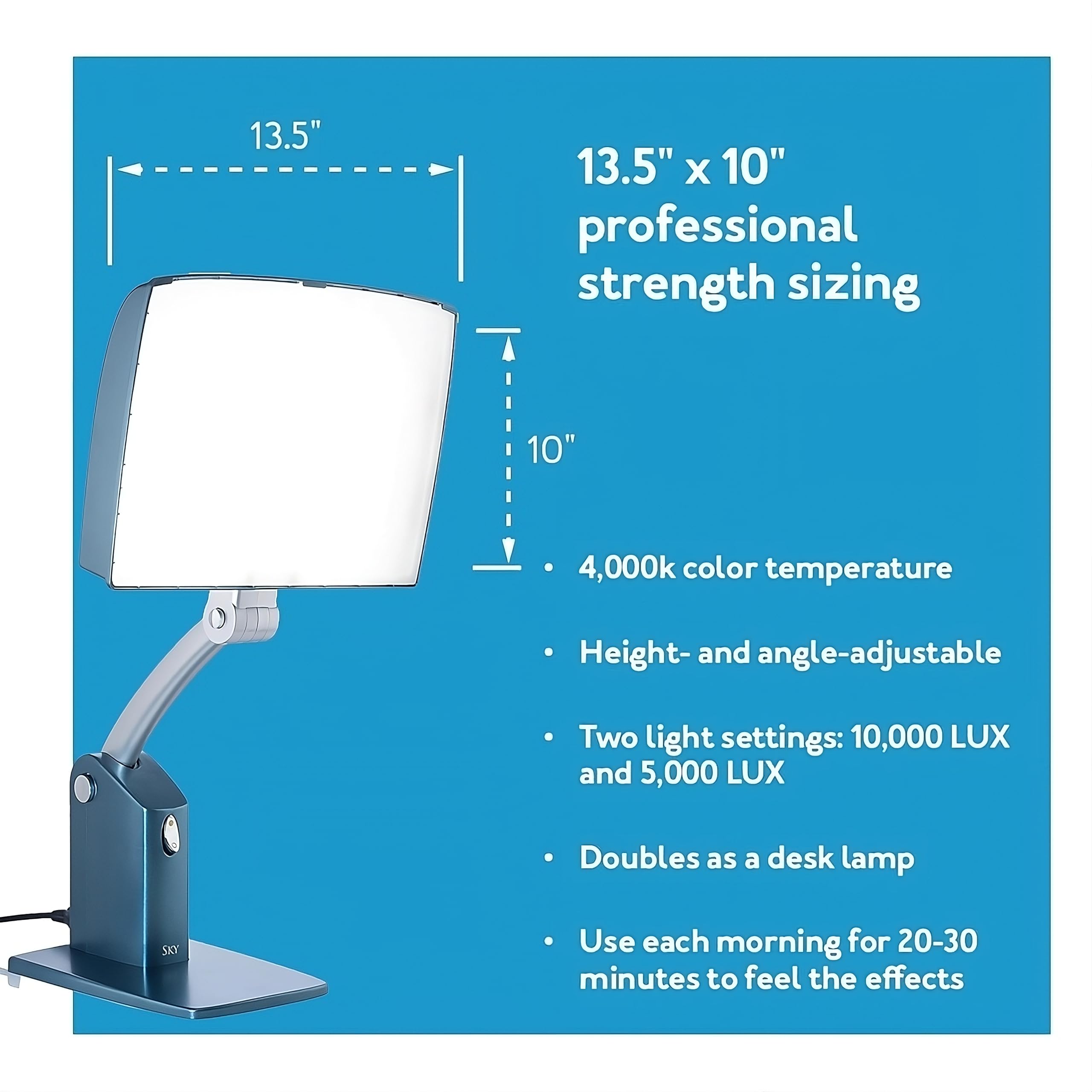 Carex Health Brands Carex Day-Light Sky Bright Light Therapy Lamp 0,000 LUX Sun Lamp To Combat Winter s and To Increase Your Ene