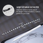 RainSo Womens Elegant Stainless Steel Magnetic Bracelets 3500 Gauss with Gift Box Adjustable