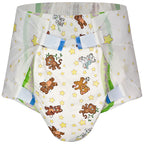 Crinklz Tab-Style Briefs Adult Printed Diapers, Large, Case/60 (4/15s)