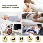 CoolShields Waterproof Bed Pads Incontinence 34 x 52 (2 Pack) Washable Reusable Bedwetting Mattress Protector Pad for Kids,