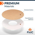Fixic Libre 3 Sensor Covers - 25 Pack Small Size - Perfect Freestyle Adhesive Patches for Libre 3 & Plus Sensors - No Glue in th