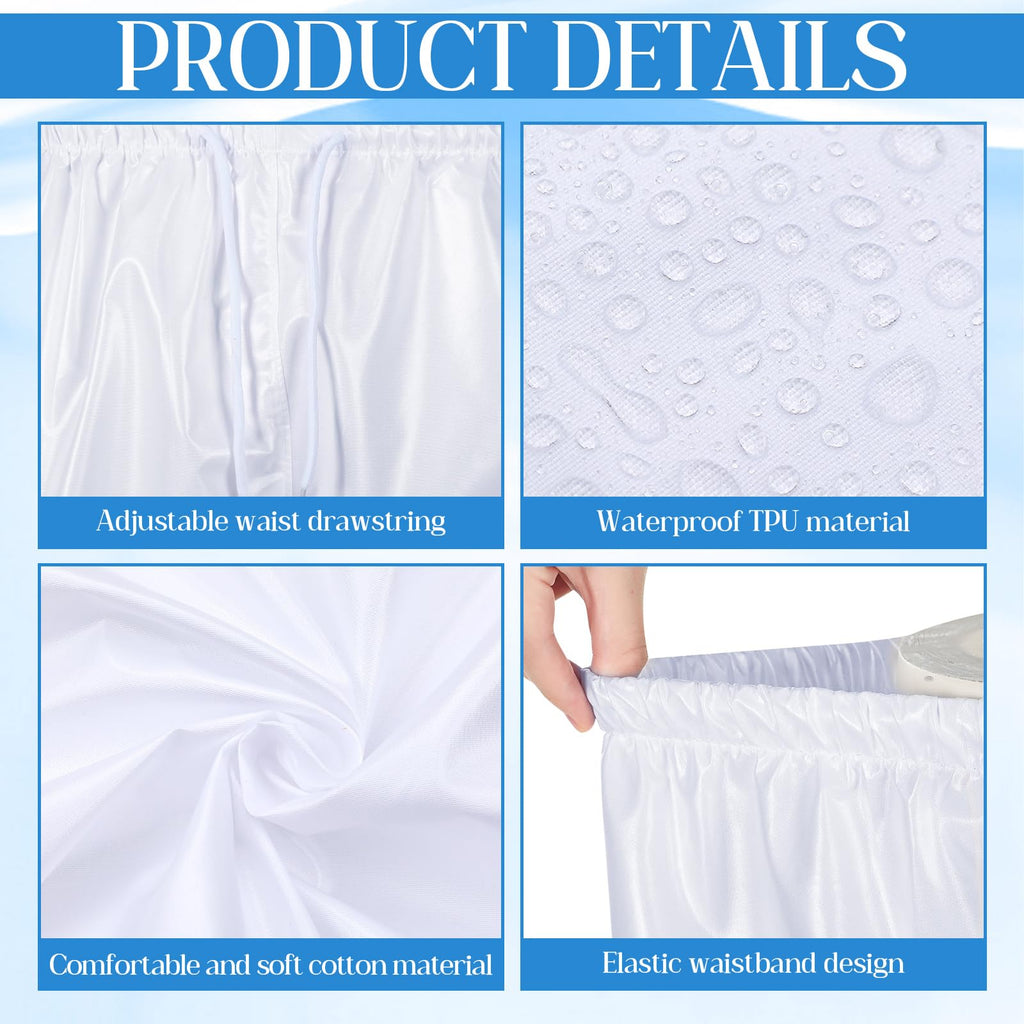 Nuanchu 2 Pcs Unisex Washable Adult Diaper Cover Reusable Leakproof Incontinence Underpants for Incontinence Supplies(M Size)