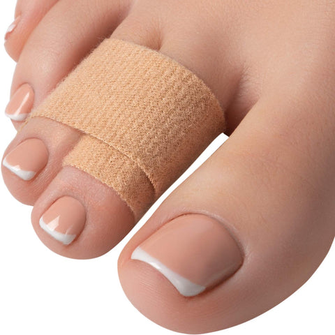 Homergy Hammer Toe Straightener Corrector Splint - 4 Broken Toe Wraps, Brace Orthopedic Separator, Cushioned Bandages, Heal Wrap