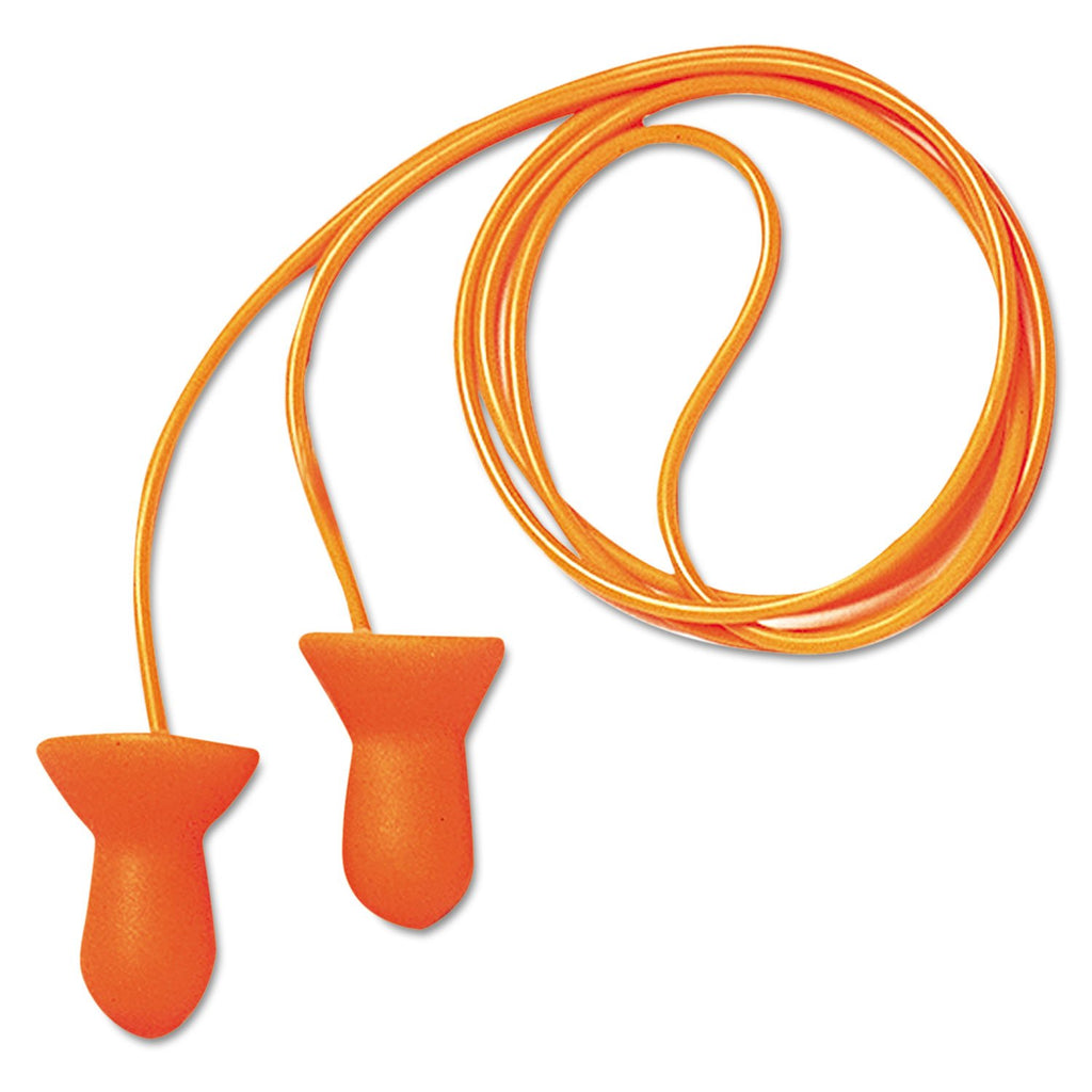 Quiet Reusable Earplugs - quiet reusable foam earplug w/orange po
