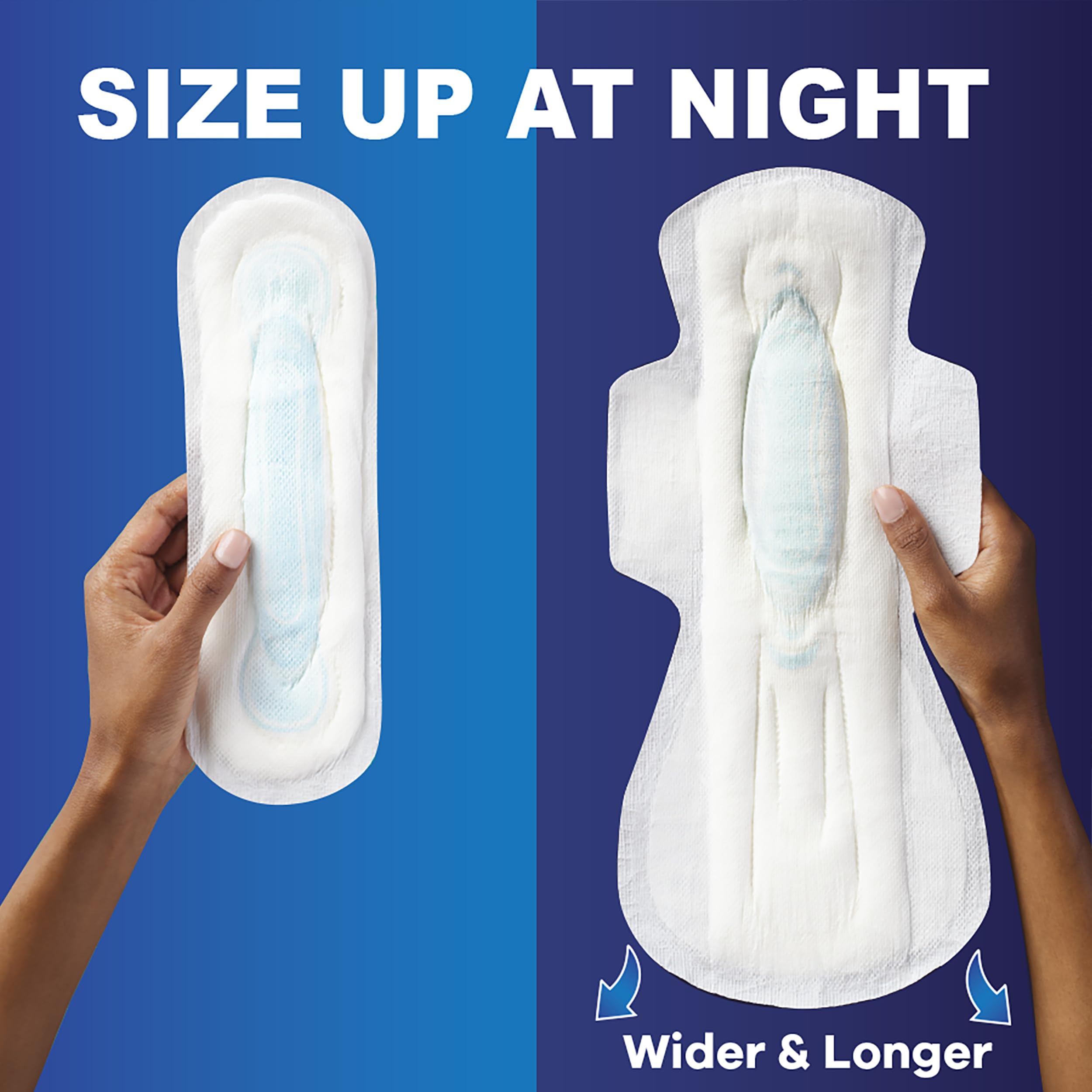 Always Maxi Daytime Pads Without Wings, Size 1, Regular, Unscented, 48 CT
