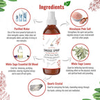 SOUL STICKS White Sage & Dragons Blood Smudge Spray - 3.5oz Smokeless Energy Mist with Quartz Crystals - Protective Smudging Spr