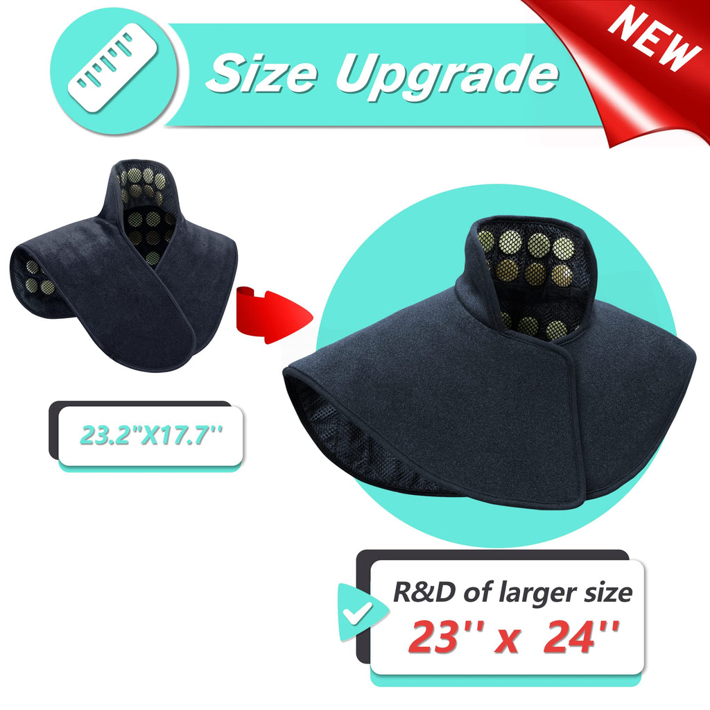 UTK Heating Pad for Neck and Shoulders,Natural Jade Tourmaline,Upgrade Size to Cover More Areas of Neck,Shoulder,Shoulder Blade