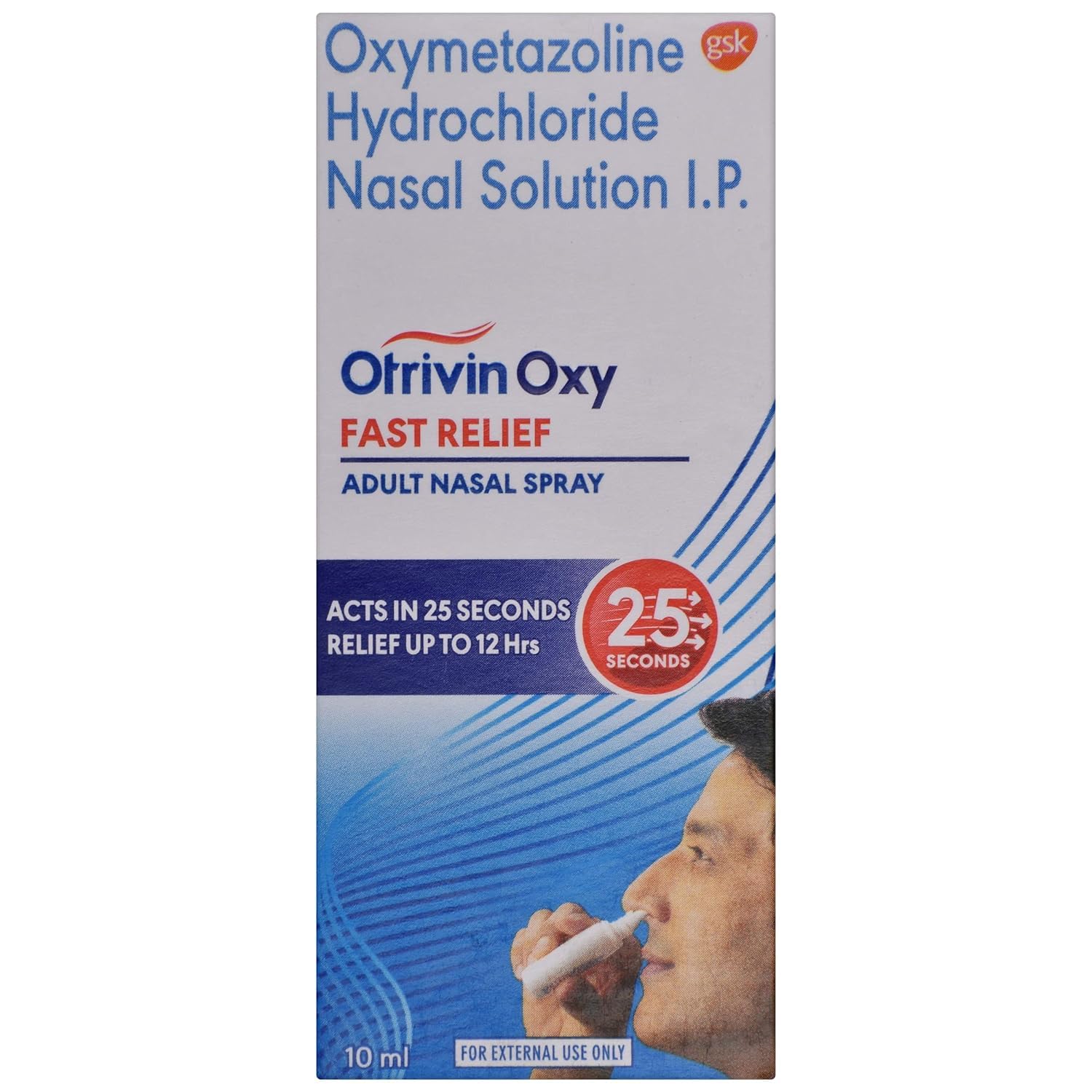 6 x Otrivin Adult Nasal Spray Clears Blocked Noses Fast Long Lasting Moisturi