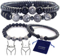 STCORPS7 Magnetic Healing Bracelet Arthritis, Energy Healthy Jewelry Magnetic Therapy Sleep,Hematite Bracelet for Men Women, Cry