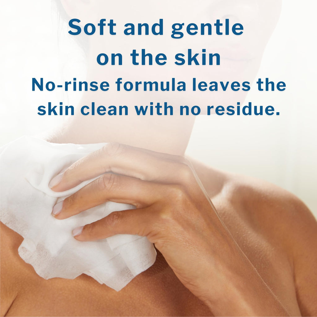 McKesson Washcloth Wipes for Adults, Scented (3 Pack, 288 Washcloths) Disposable Wash Cloths for Body - No-Rinse Formula with Sn