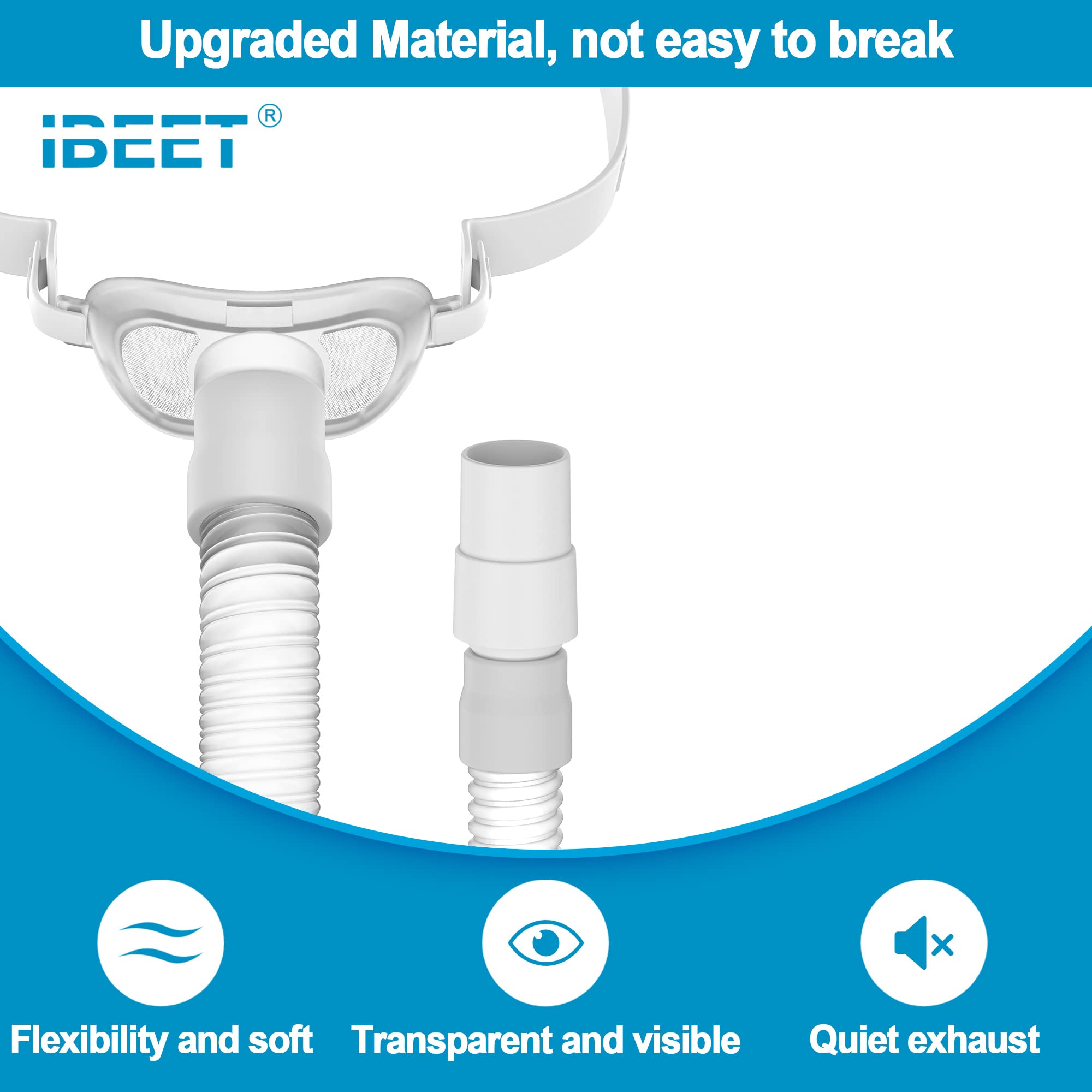 Replacement Kit for P10, Includes Tubing w/Swivel and More (No Strap), IBEET Replacement Supplies