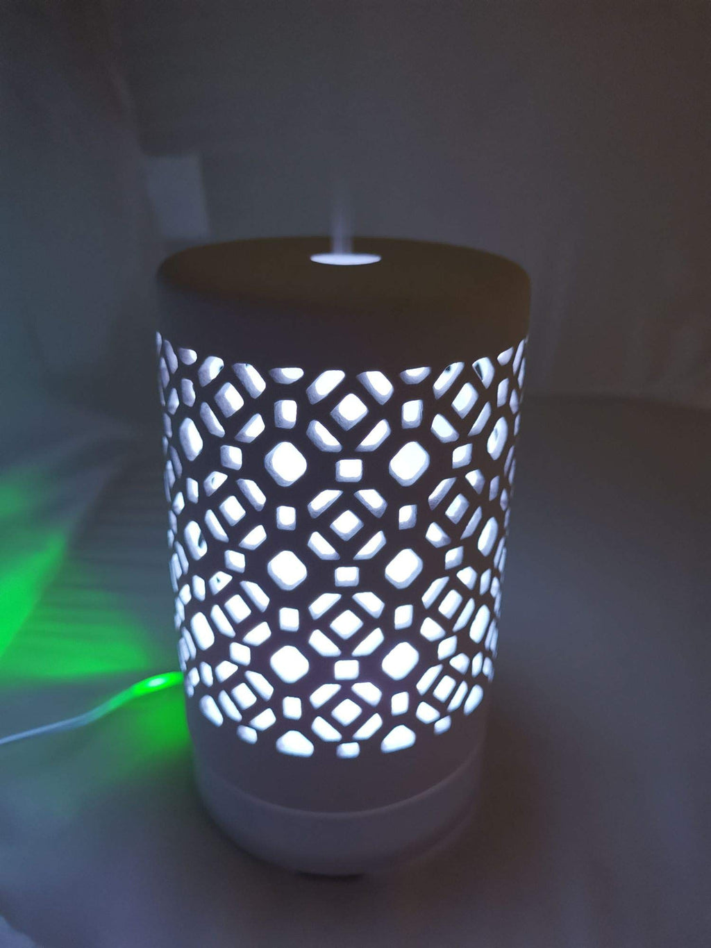 EcoGecko Ceramic Essential Oil Aroma Air Freshener Diffuser, Ultrasonic Diffusing Cool Mist Humidifier with Timers for Office Ho