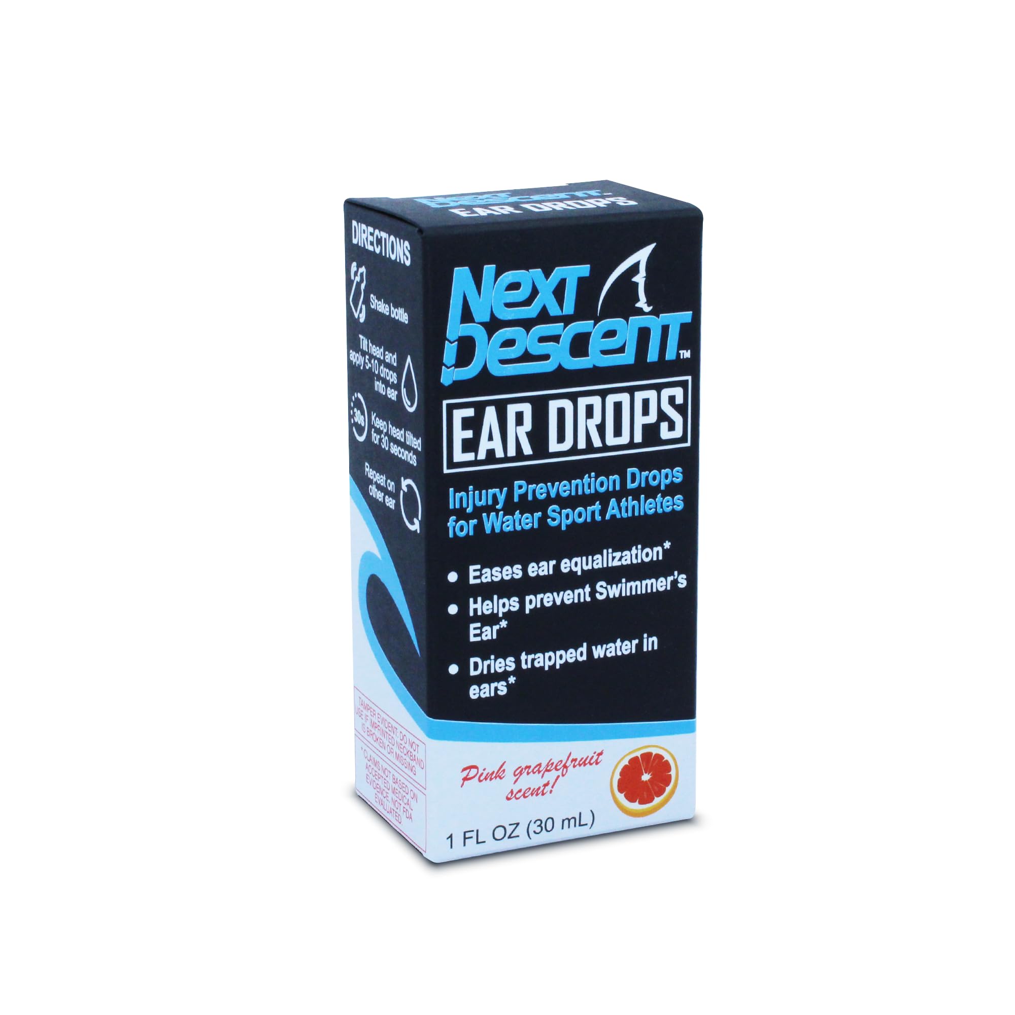 Next Descent Ear Drops, Injury Prevention Drops for Water Sport Athletes, Helps Prevent Swimmer's Ear