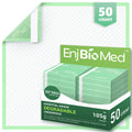 EnjBioMed Eco-Friendly Extra Large Ultra Absorbent Bed Pads Disposable Adult 105g (30 X 36 Pack of 50), with Adhesive Strips , L