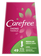 Carefree Thong Regular 49 Count Unscented Liner (6 Pack)