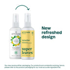ATTITUDE Hand Sanitizer Spray for Adults and Kids, EWG Verified, Kills Bacteria and Germs, Vegan, Lemon Leaves, 3.38 Fl Oz (Spra