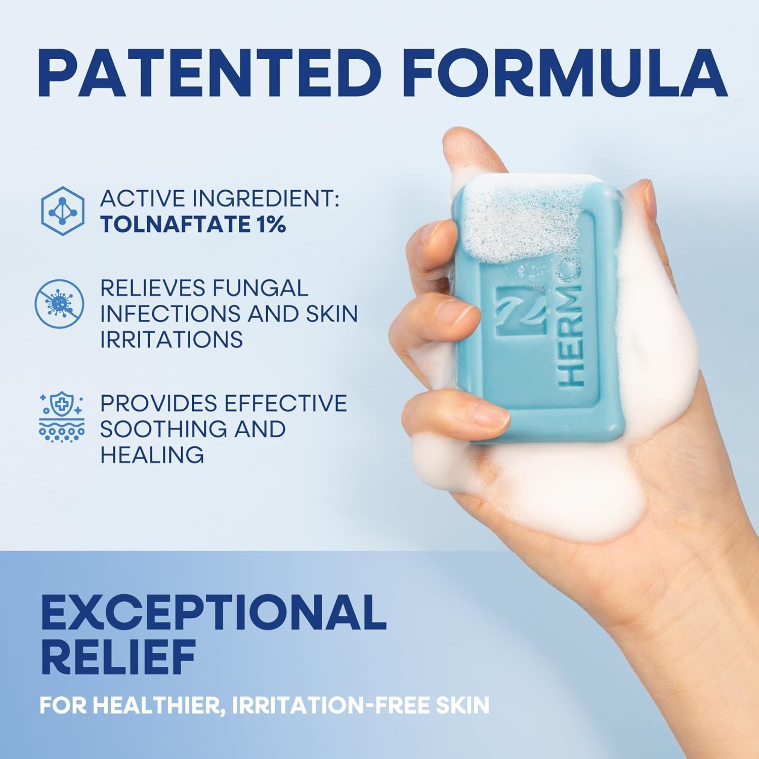 Hermon Folliculitis Treatment Cream & Antifungal Soap with Tea Tree Oil: Effective Treatment for Folliculitis Scalp Face and Bod