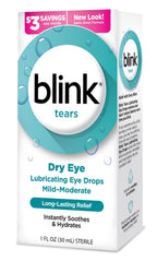 blink Tears Lubricating Eye Drops Mild-Moderate Dry Eye 30 mL (Pack of 2)