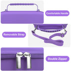Canboc Carrying Case for Asthma Inhaler, Handheld Spacer for Adults, Mask, Inhaler Spacer Bag with Removable Shoulder Strap, Mes