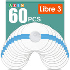 AZEN 60 Pack Freestyle Sensor Covers for Libre 3, Waterproof Adhesive Patches, Adhesive Patches Waterproof, Waterproof Adhesive 