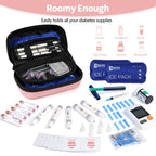 HIMDUZE Insulin Cooler Travel Case TSA Approved Refrigerated Medicine Cooler for Travel w/Thermometer Temperature Diabetic Trave