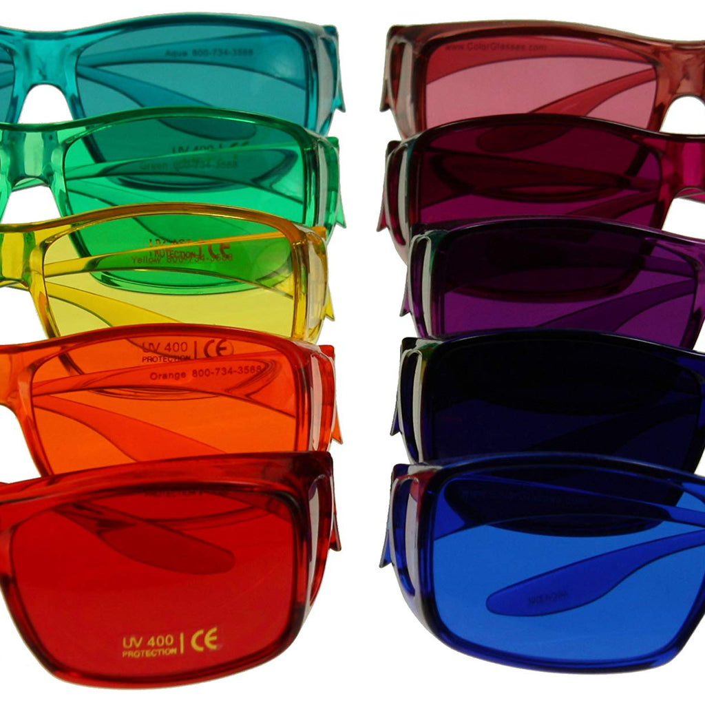 Color Therapy Glasses Large Fit Over Style Sets by BioWaves
