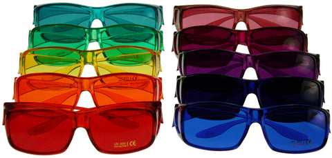 Color Therapy Glasses Large Fit Over Style Sets by BioWaves